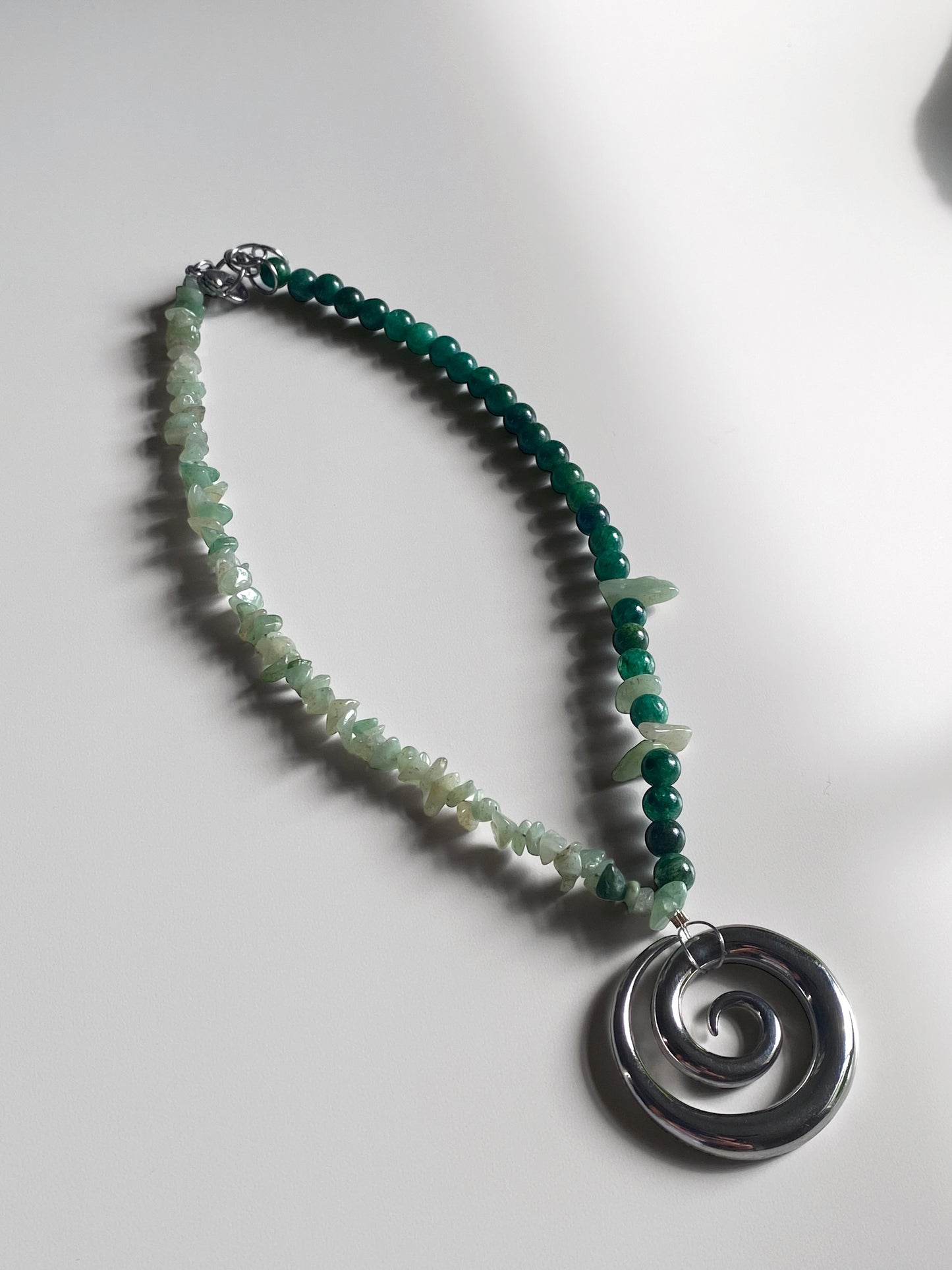 Lovely Siren Necklace: Green Aventurine