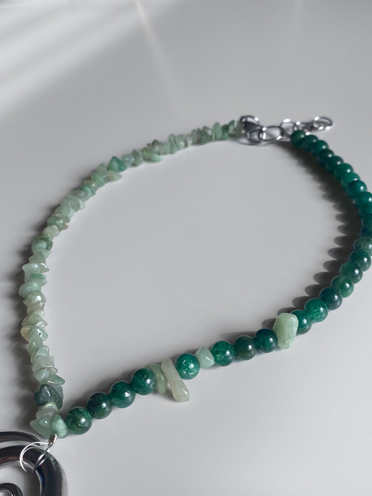 Lovely Siren Necklace: Green Aventurine
